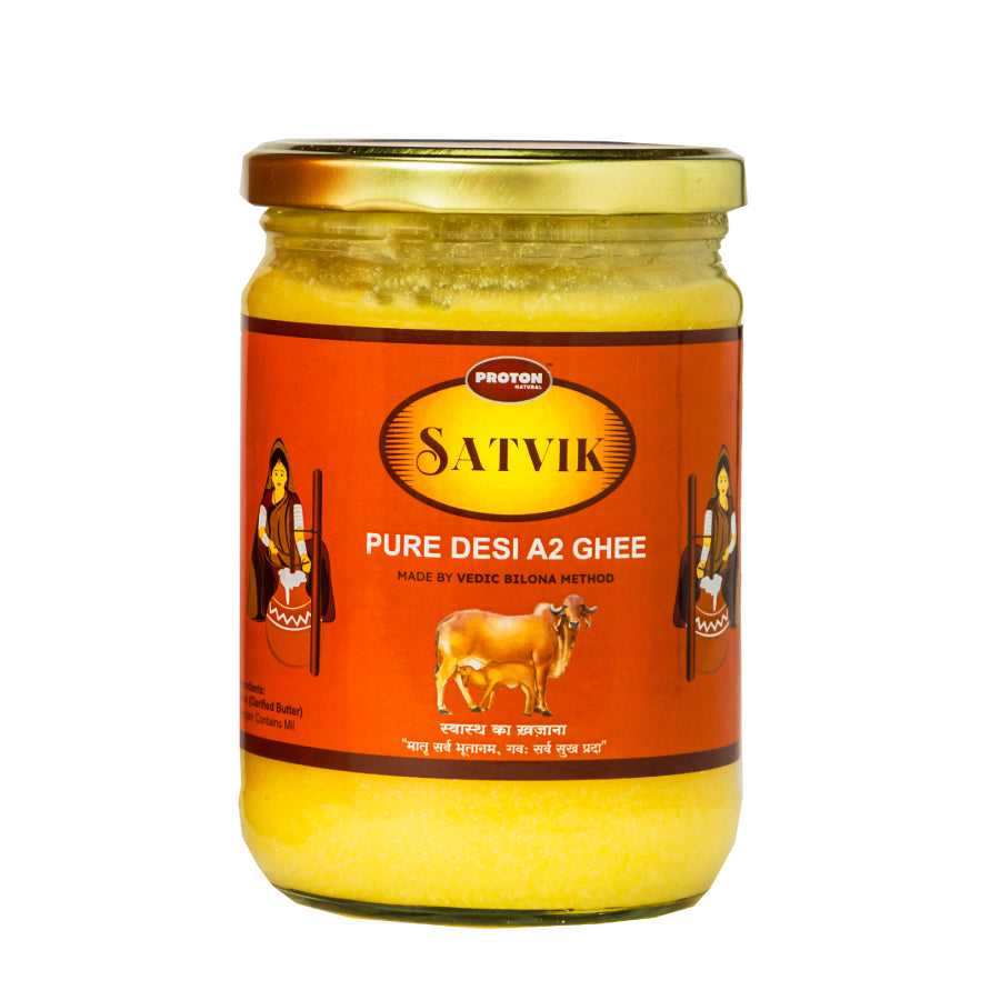 Satvik Pure Desi A2 Ghee – Traditionally crafted ghee, rich in nutrients and ideal for cooking and Ayurveda