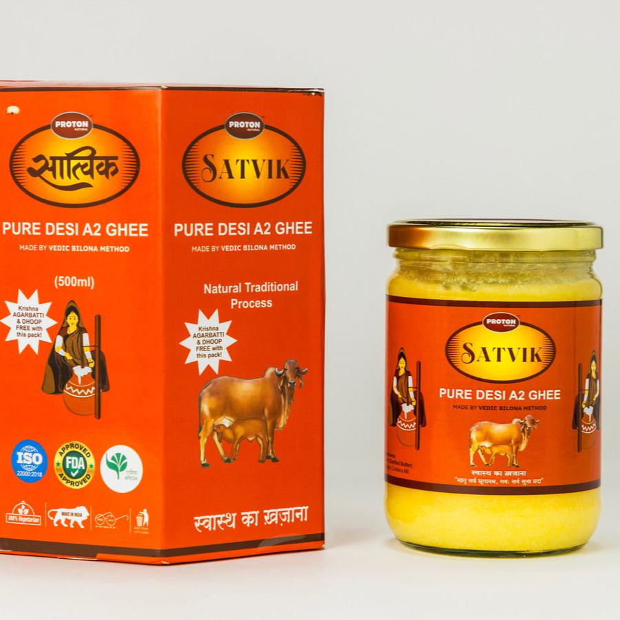 Satvik A2 Gir Cow Ghee (500 ml)