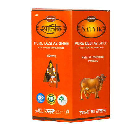 Satvik A2 Gir Cow Ghee (500 ml)